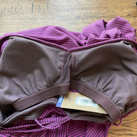 Prana Rebecca Dress in Vivid Viola. Purple with Brown Stripes. Size XL. NWT. - Picture 13 of 16
